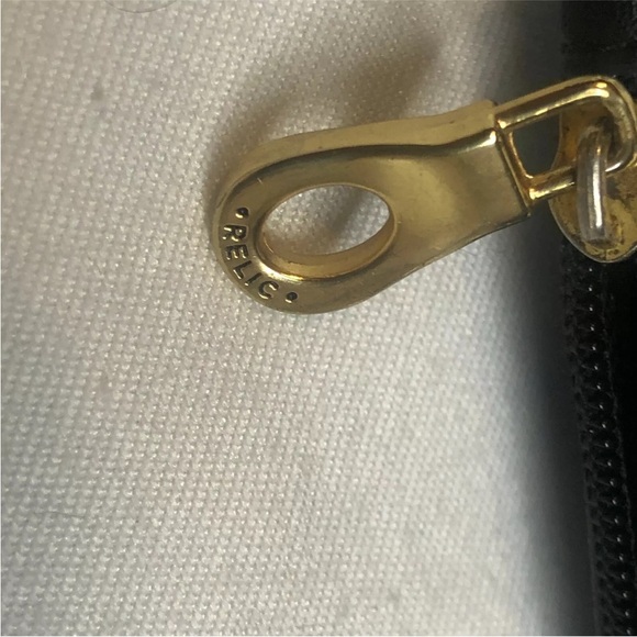 Relic Leather Black and White Bifold Large Wallet ID Holder Credit Card slots - Picture 8 of 16